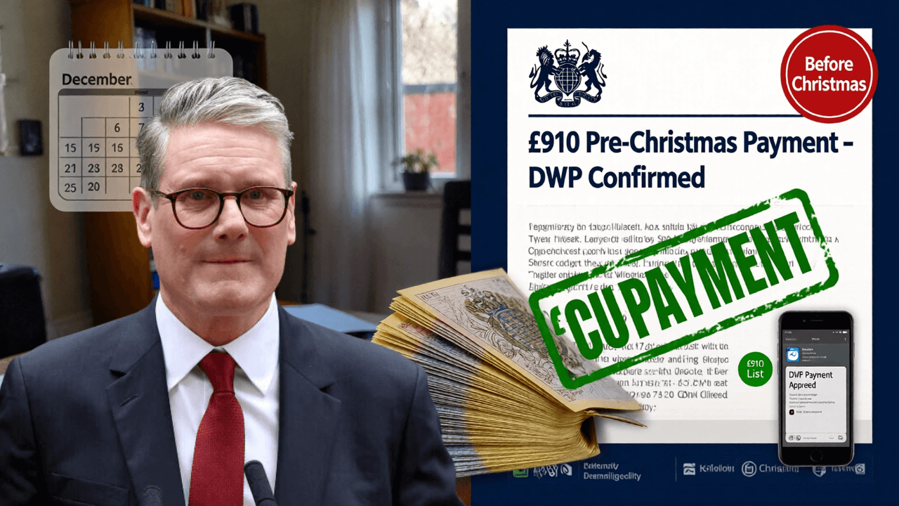 DWP Confirms £910 Pre-Christmas Payment – Check If You’re on the Eligibility List