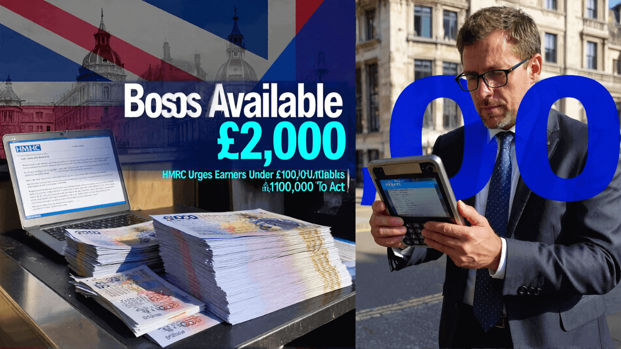 £2,000 Cash Boost Available: HMRC Urges Earners Under £100,000 to Act