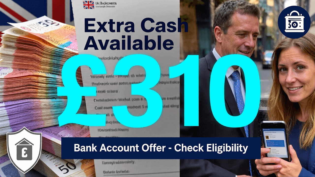 £310 Extra Cash Available Through a Bank Account Offer – Check Eligibility