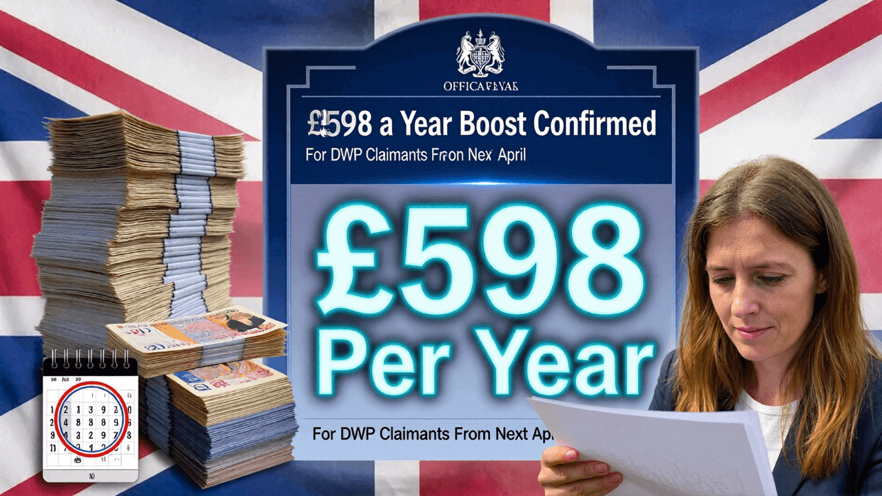 £598 a Year Boost Confirmed for DWP Claimants From Next April
