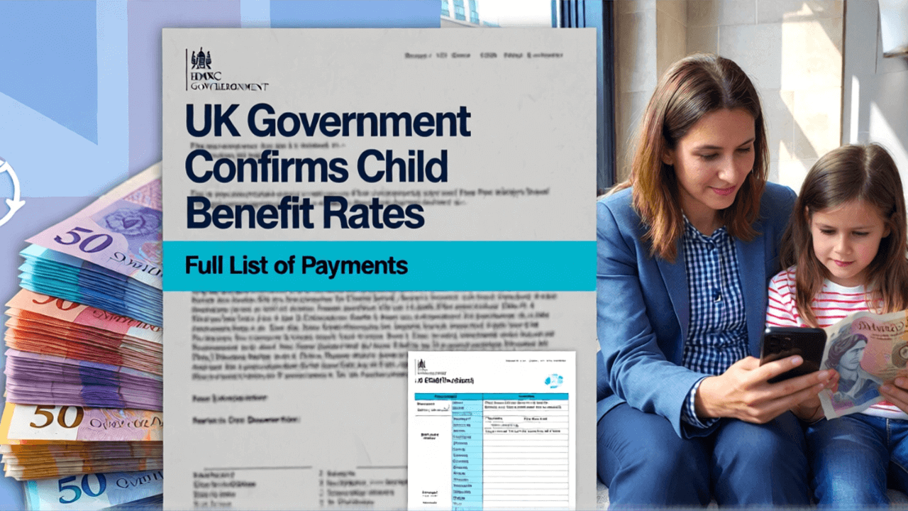 Child Benefit Rates Confirmed by UK Government – Full List of Payments
