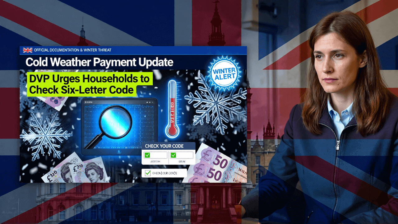 Cold Weather Payment Update: DWP Urges Households to Check Six‑Letter Code
