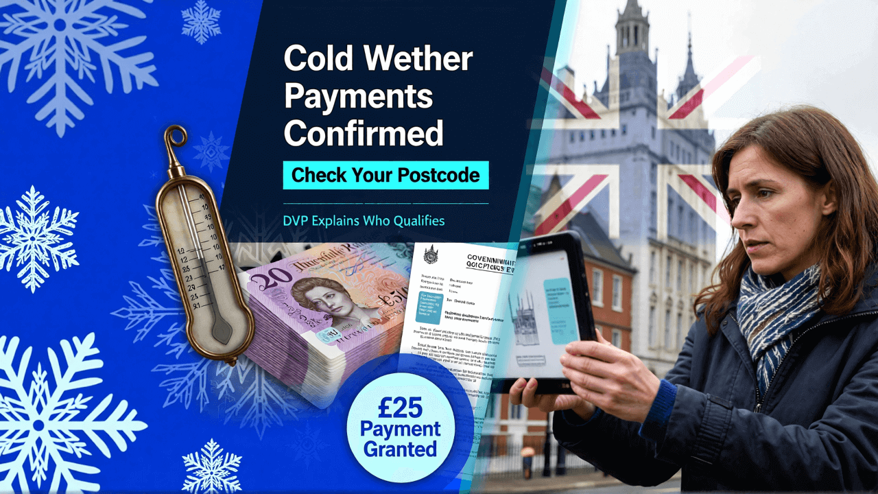 Cold Weather Payments Confirmed – DWP Explains Exactly How to Check Your Postcode