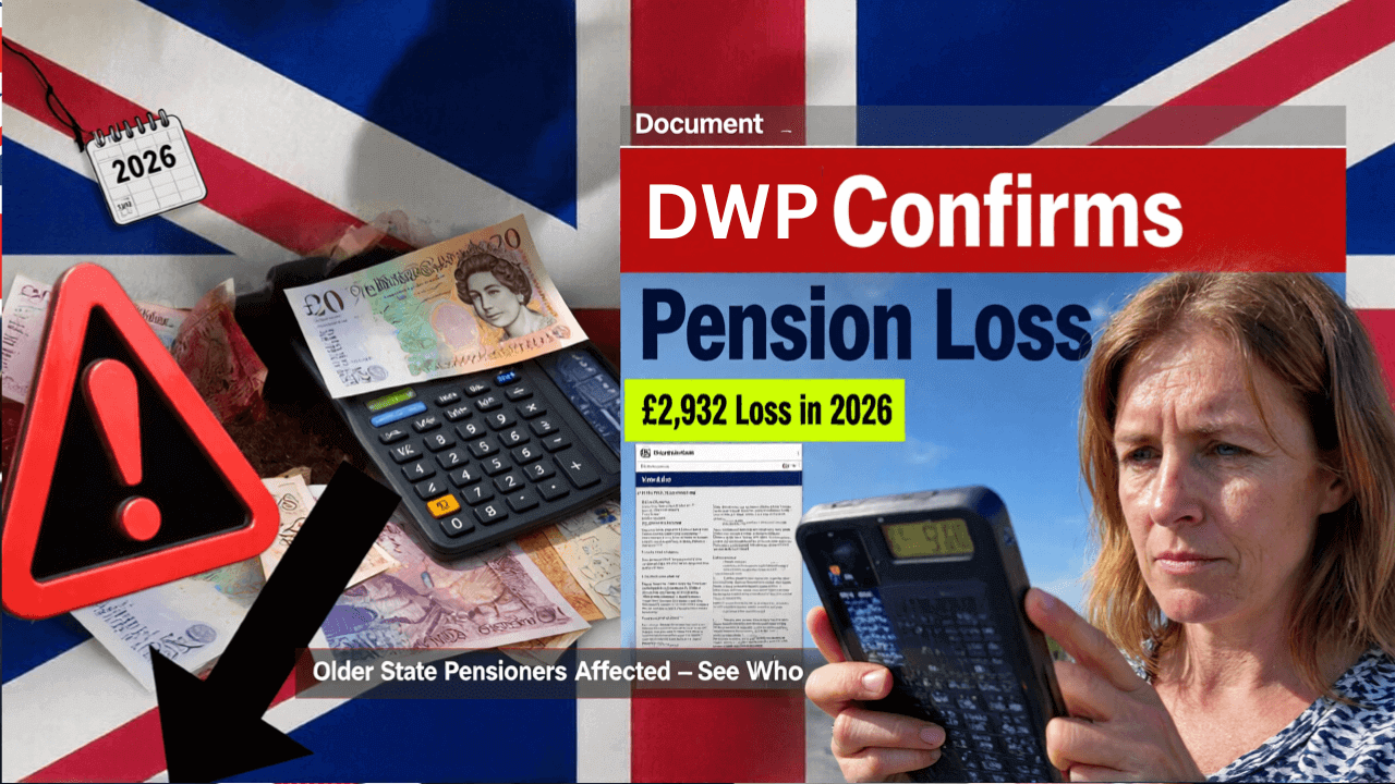 DWP Confirms £2,932 Loss for Older State Pensioners in 2026 – Who Is Affected
