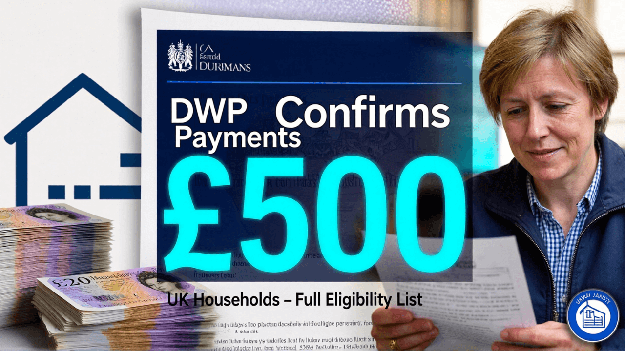 DWP Confirms £500 January Payments for UK Households – Full Eligibility List