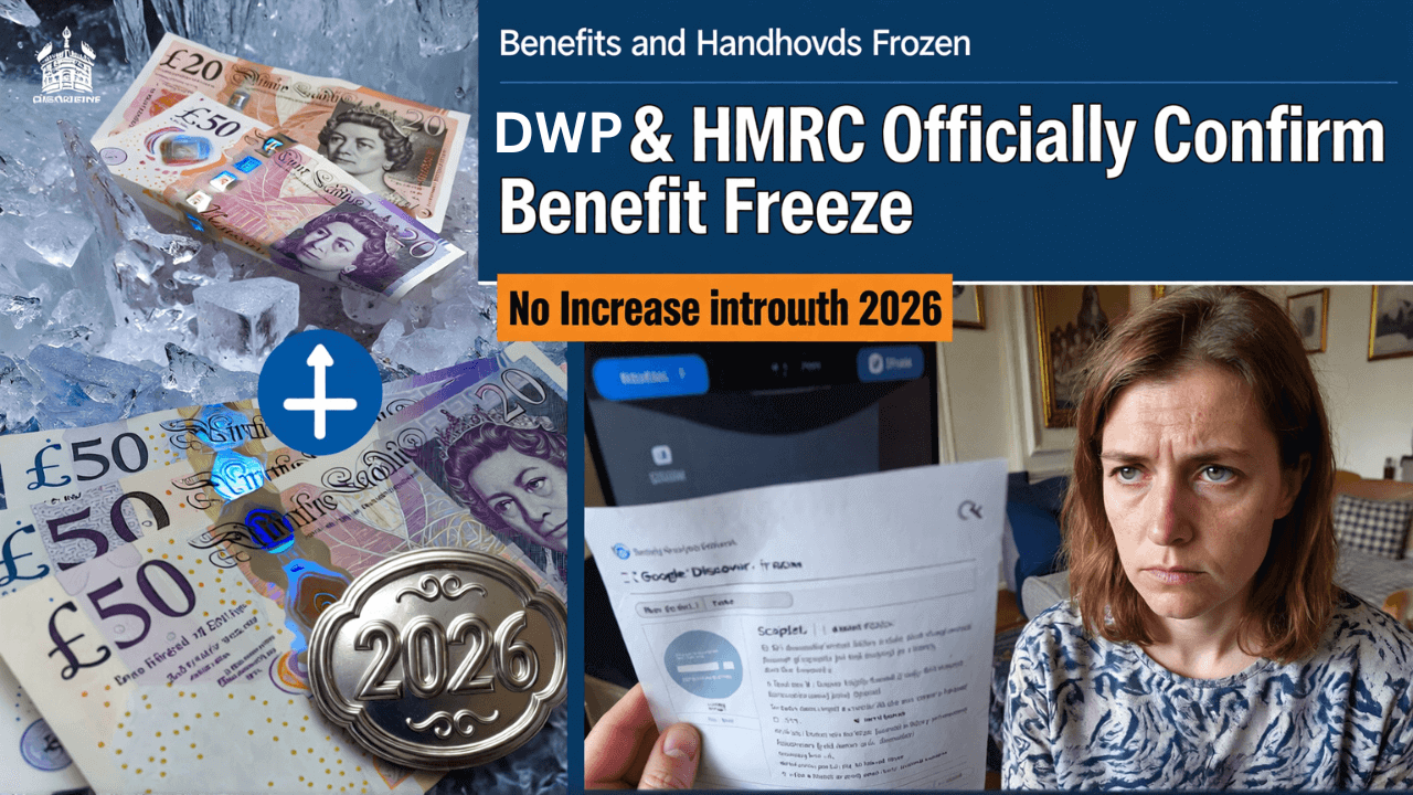 DWP and HMRC Officially Confirm Benefits and Handouts Frozen With No Increase in 2026