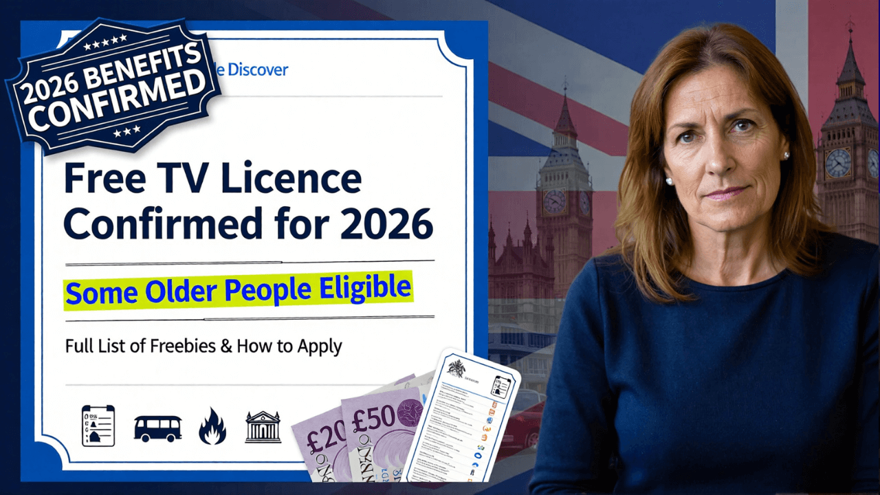 Free TV Licence Confirmed for Some Older People in 2026 – Full List of Freebies & How to Apply