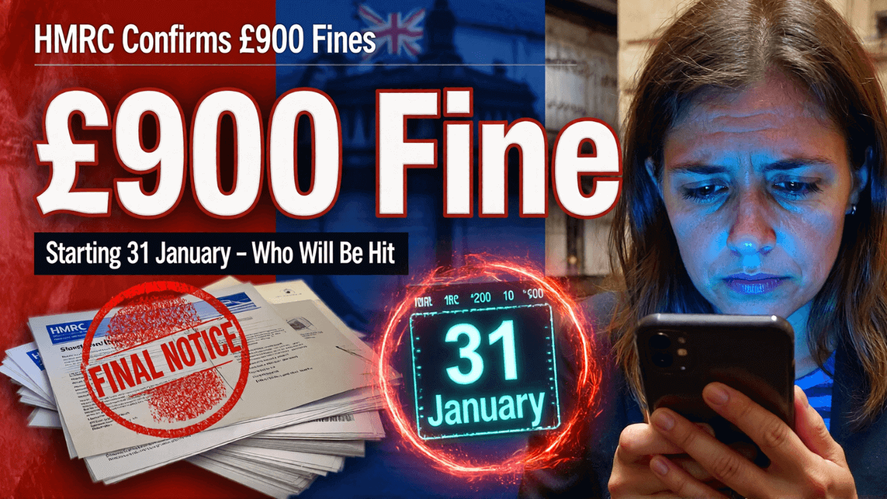 HMRC Confirms £900 Fines Starting 31 January – Who Will Be Hit
