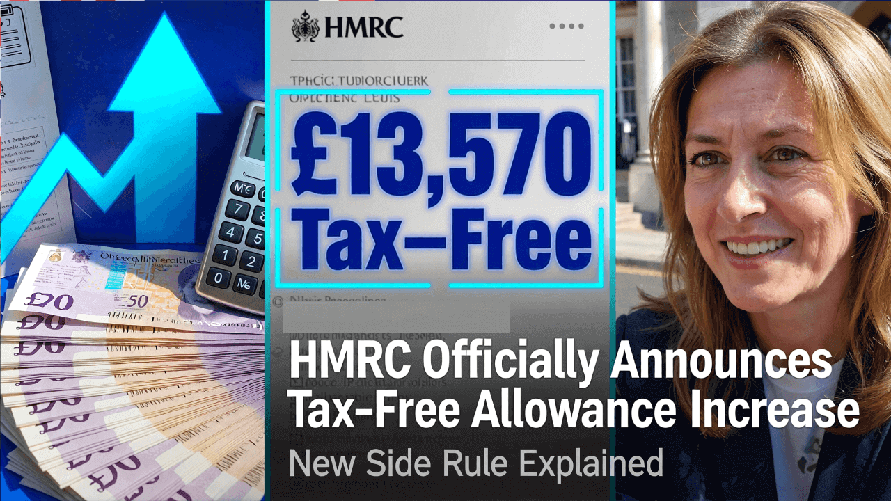 HMRC Officially Announces Plan to Increase Tax-Free Personal Allowance to £13,570 With New Side Rule