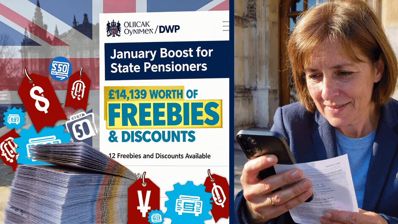 January Boost: 12 Freebies and Discounts Worth £14,139 for State Pensioners