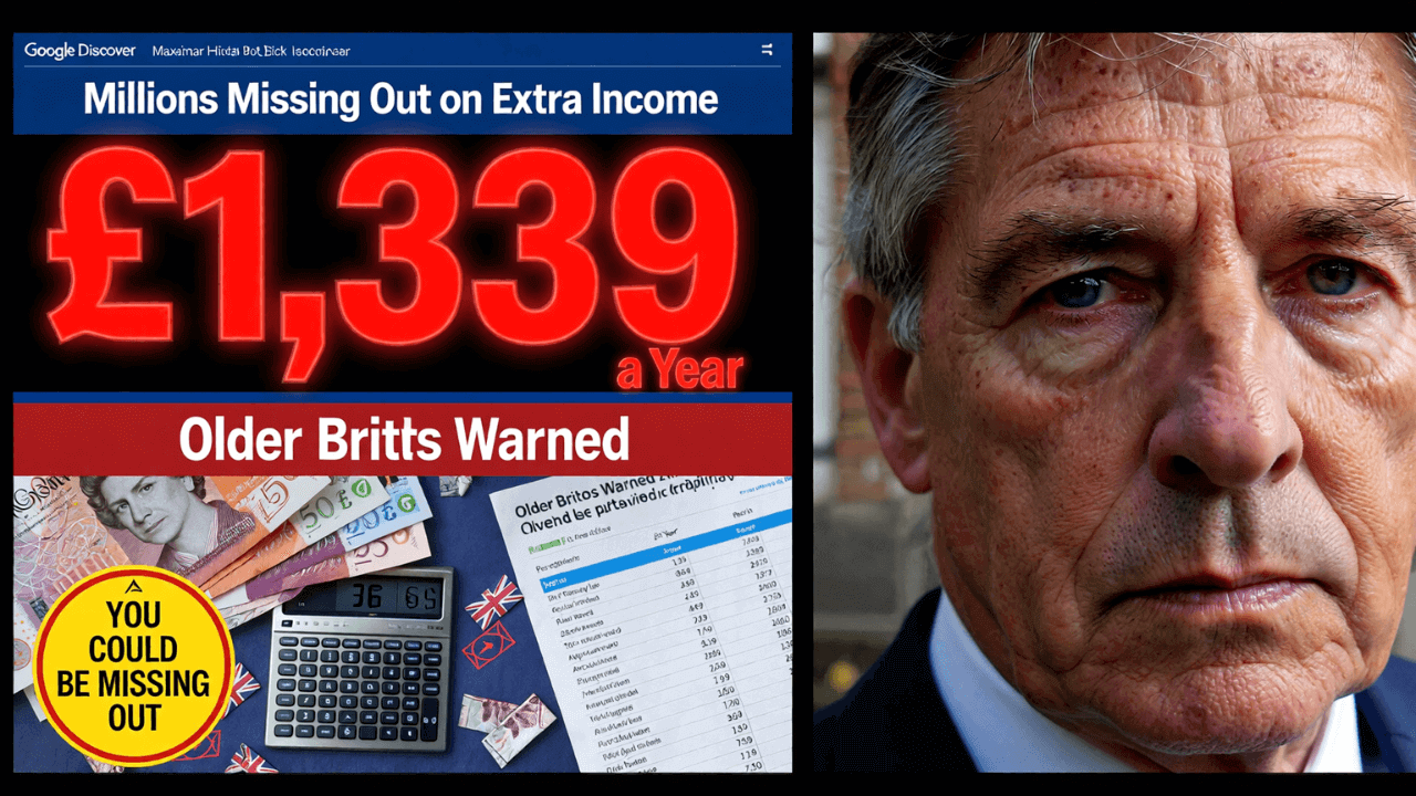 Millions of Older Brits Warned They Are Missing £1,339 in Extra Incomez