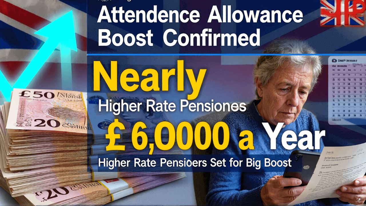 Nearly £6,000 a Year: Pensioners on Higher Attendance Allowance Set for Big Boost