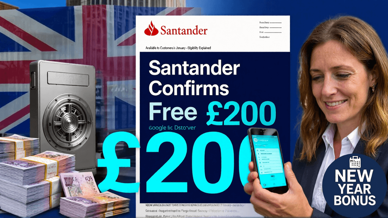 Santander Confirms Free £200 for Customers in January – Eligibility Explained