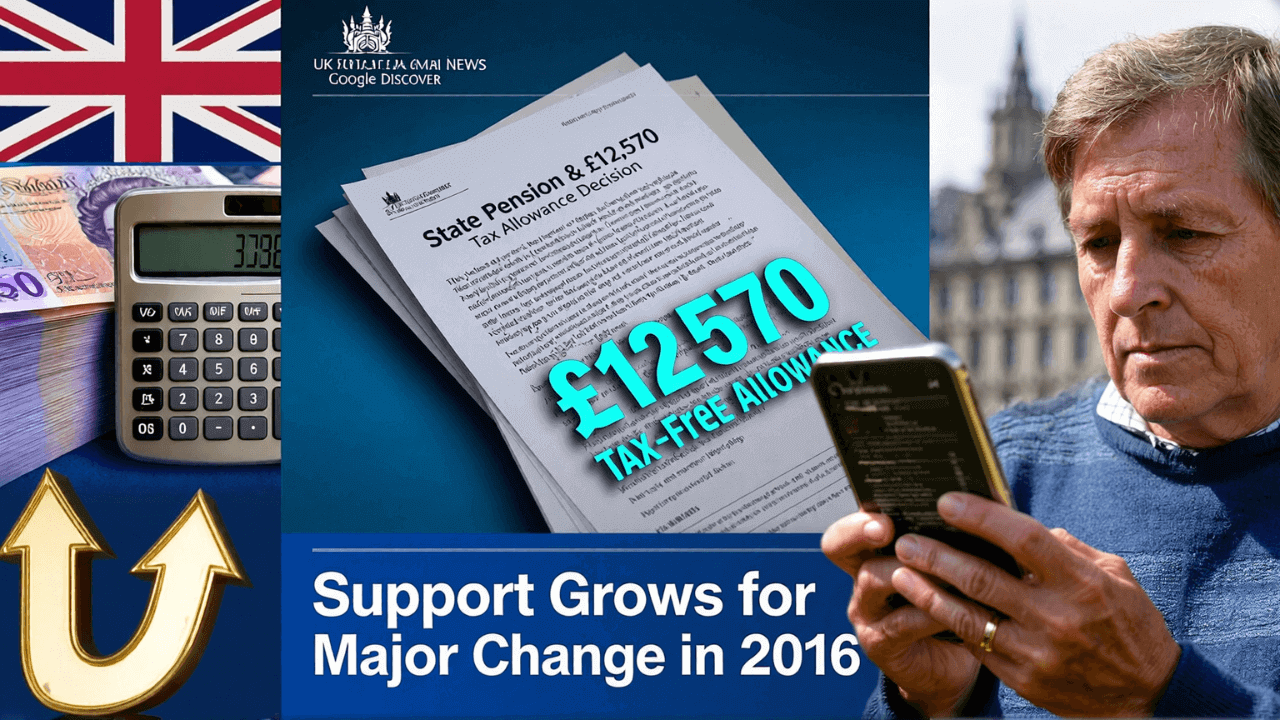 State Pension and £12,570 Tax Allowance Decision in 2026 – Support Grows for Major Change
