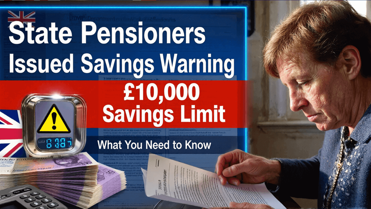 State Pensioners Issued Warning Over £10,000 Savings Limit – What You Need to Know