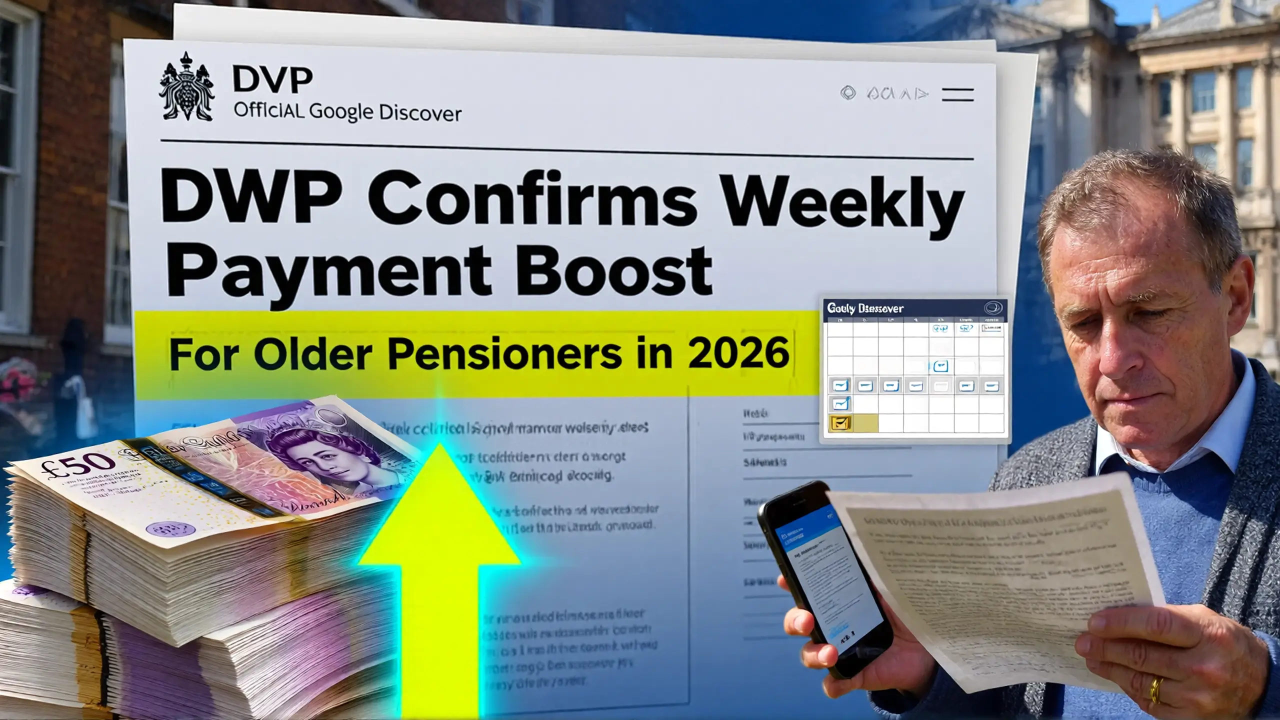 DWP Confirms Weekly Payment Boost for Older Pensioners in 2026